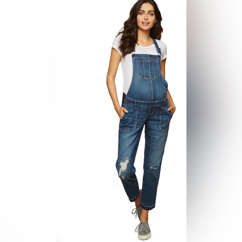 Indigo Blue Maternity Overalls | Motherhood Maternity | XS